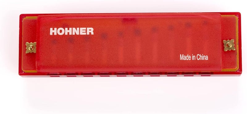 HOHNER Translucent Harp C Red Harmonica - Image 3