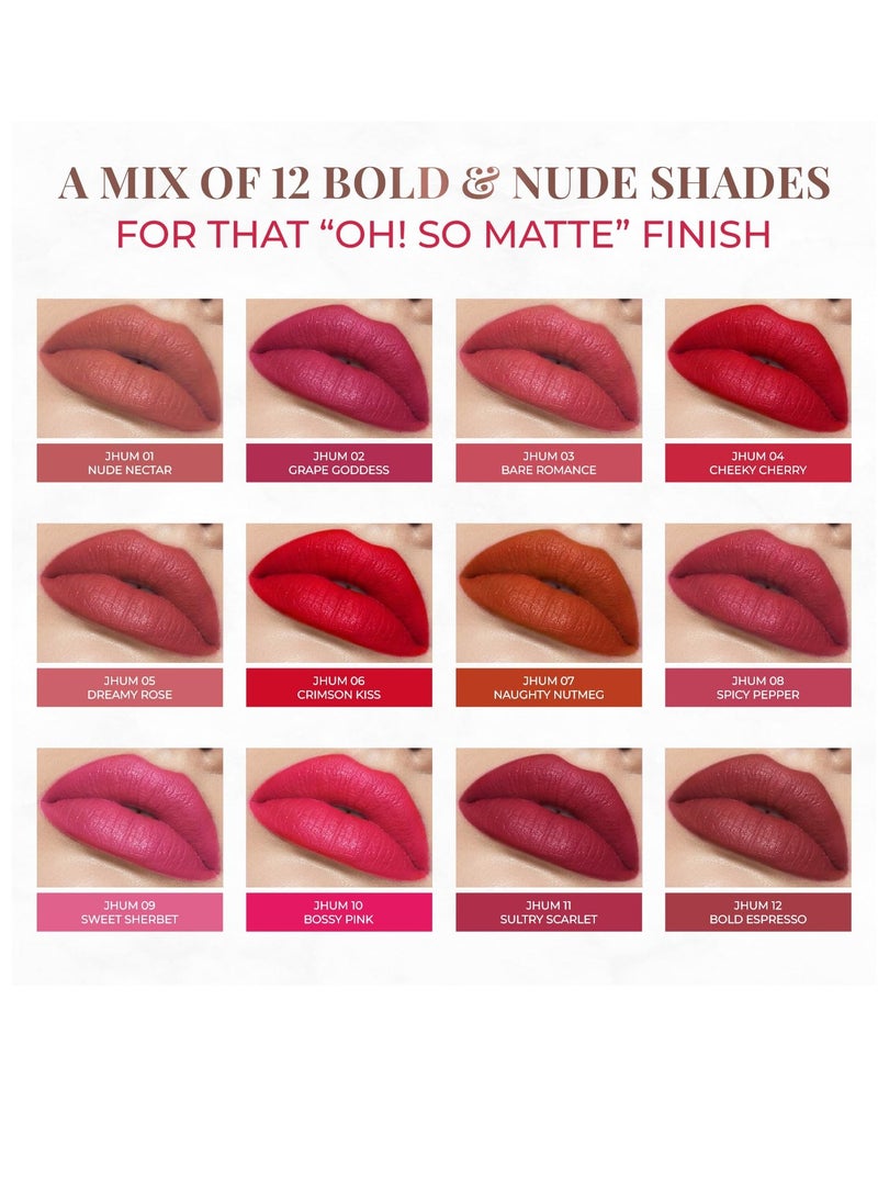 Just Herbs Just Herbs Ultra Matte Bullet Lipstick 4g Crimson  - Image 2