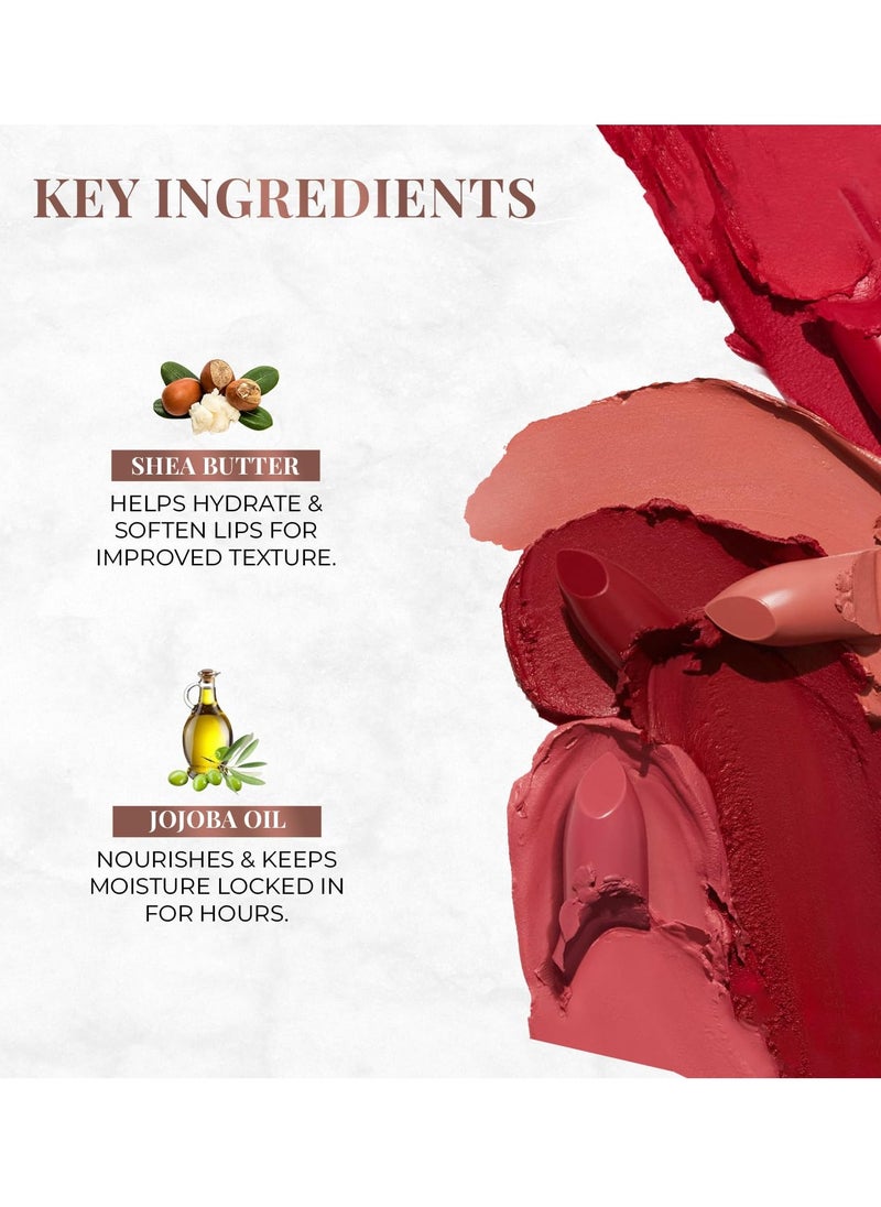 Just Herbs Just Herbs Ultra Matte Bullet Lipstick 4g Crimson  - Image 5