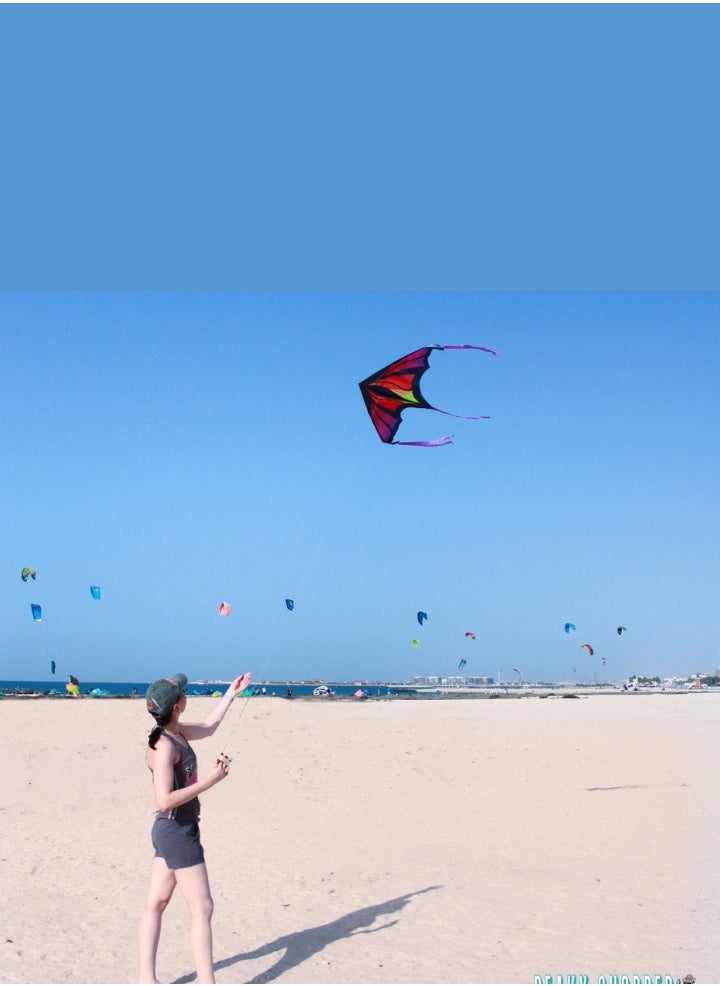 JUMEIRAH BEACH KITE - Jumeirah Beach Kite for Kids & Adults, Str Kites for Beginner with 1.6 Meter Strong Kite String with Winder Handle, Lightweight Kite Paper, Sport & Outdoor Toys Is Great for All Ages - Game of Drogon - Image 1
