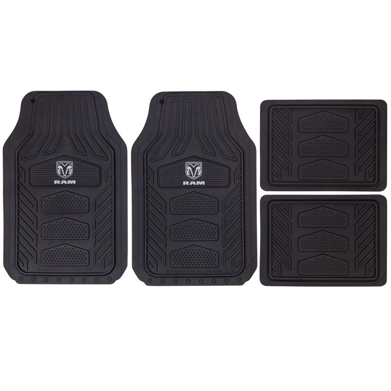 Plasticolor 001672R25 RAM WeatherPro 4 Piece Gray Logo Floor Mat Set - Image 5