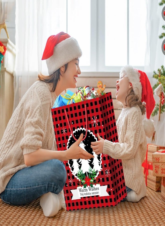 WLUSEAXI 24 Pack Christmas Gift Bags Assorted Sizes with 24 Gift Tags,Christmas Paper Bags Bulk with Handle,6 Jumbo 6 Large 6 Medium 6 Small for Holiday Presents, Xmas Party Favors - Image 4