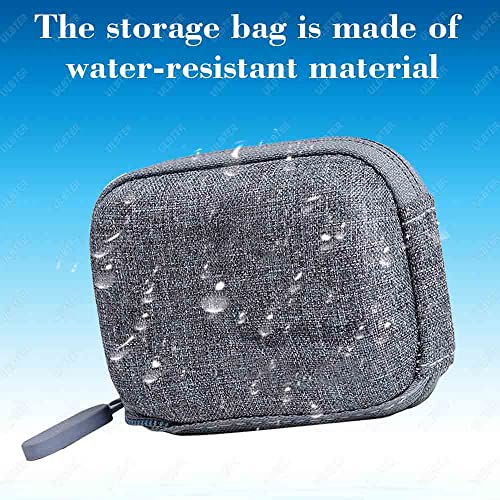 ULBTER حقيبة تخزين صغيرة ULBTER لكاميرا GoPro Hero12 Hero11 Hero10 Hero9 Hero8 Black + غطاء عدسة مطاطي لكاميرا GoPro Hero 12 11 10 9 8، صندوق رمادي لحمل الملحقات [2+1 عبوة] - Image 5