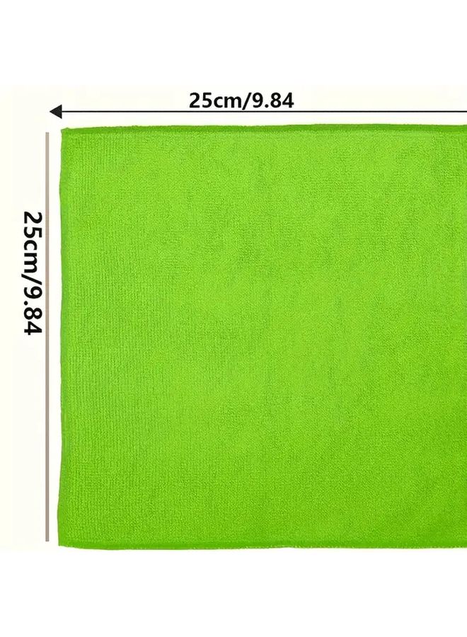 Random Color 10pcs Microfiber Cleaning Cloth Multipurpose Towel Absorbent for Home Kitchen - Image 3