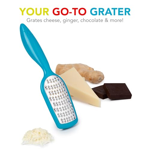 Joie Hand Grater, Compact Shredder with Ergonomic Handle, Ideal for Cheese and Vegetables, Stainless Steel, Great Gift for Home Chefs, Colors May Vary - Image 5