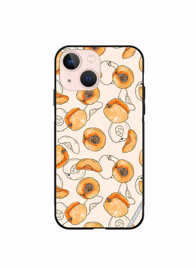 VR CREATIVE Protective Case Cover For Apple iPhone 13 mini Appricot Design Multicolour - Image 1