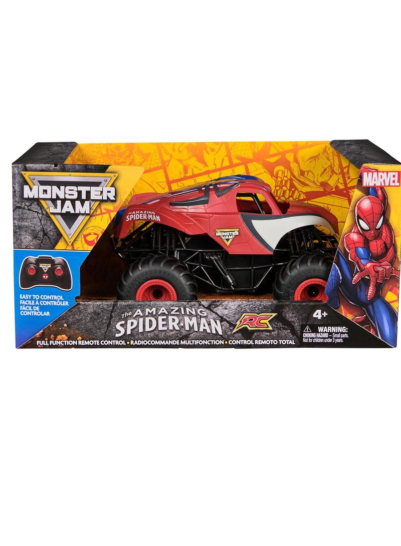 Monster Jam Marvel Spider-Man RC Indoor Outdoor RC Truck 1:24 Scale 4+ Years - Image 3