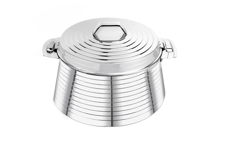 Pradeep SAROVAR Stainless Steel Serving Casserole Set of 1 5000 ml Silver - Image 1