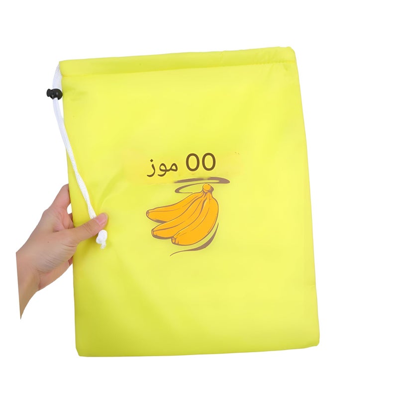 Insulated Food Bags - Heavy-Duty Aluminum Drawstring Pouches for Fresh-keeping Fruits and Vegetables, Portable and Eco-Friendly Grocery Storage Containers (5 piece of the color shown) - Image 3