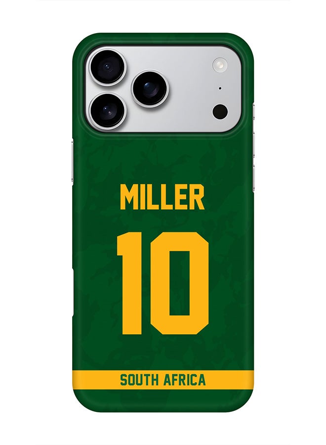 Stylizedd For iPhone 17 Pro Max,Case, [Compatible with MagSafe] Magnetic cover Slim fit Protection Matte, - South Africa David Miller, Jersey No 10