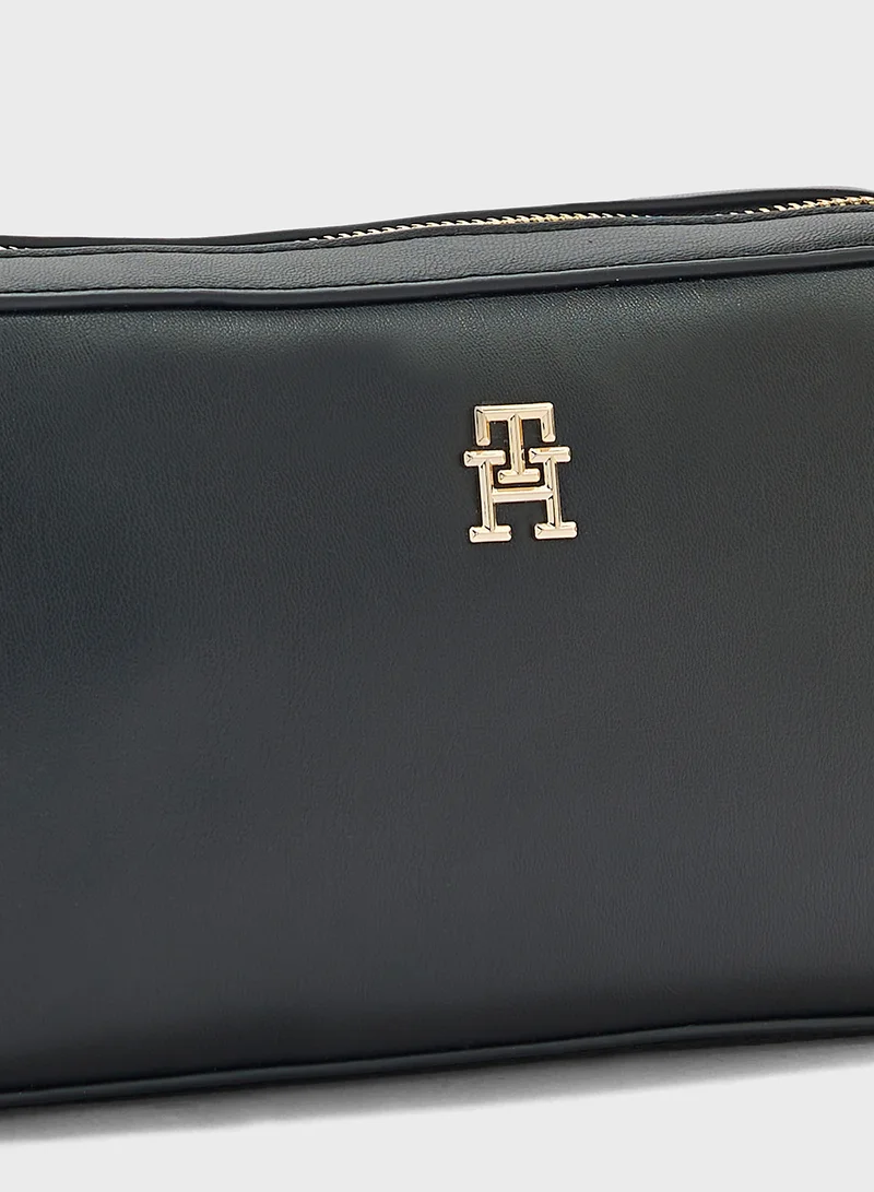 TOMMY HILFIGER Logo Detail Top Handle Flap Over Crossbody