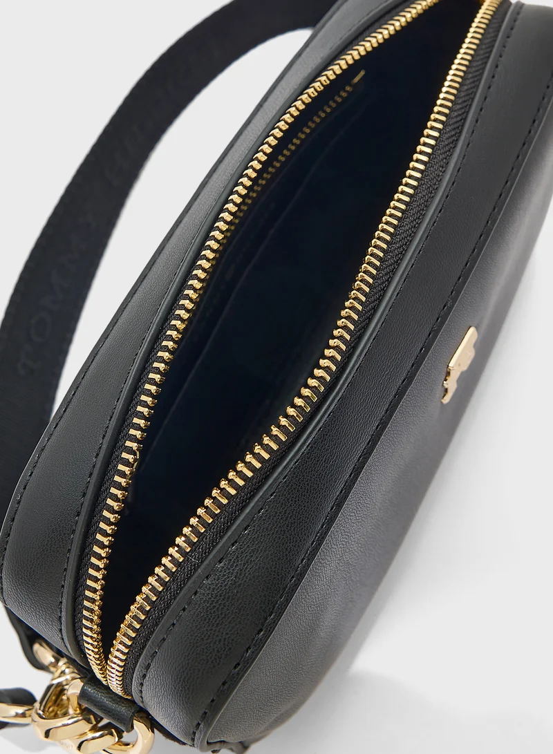 TOMMY HILFIGER Logo Detail Top Handle Flap Over Crossbody