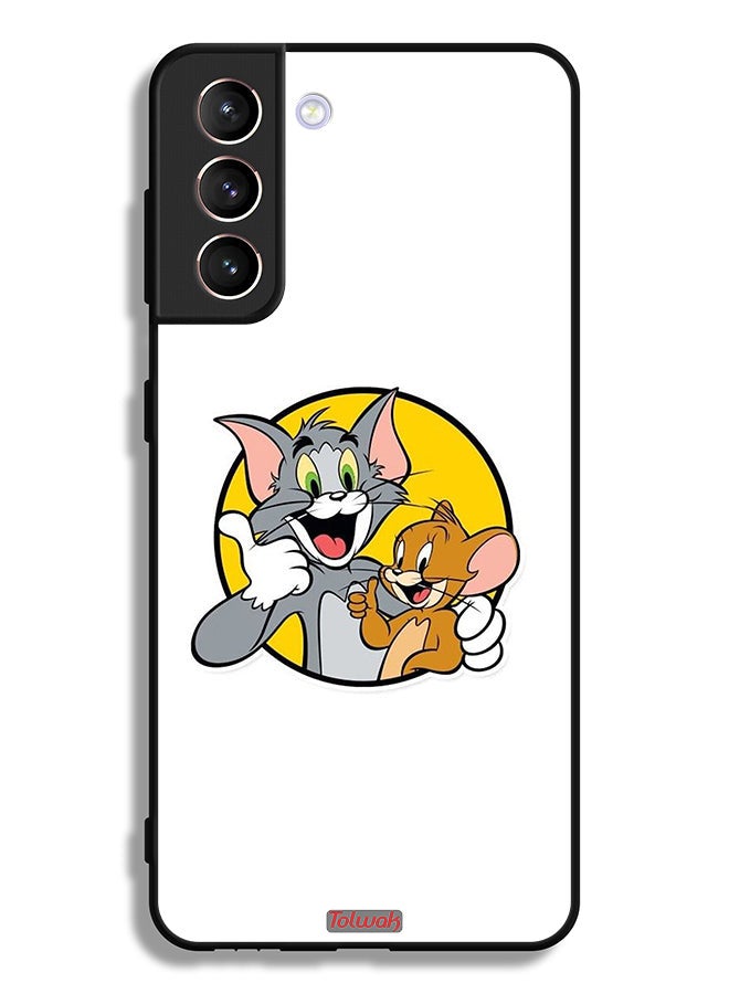 Tolwak Samsung Galaxy S21 Plus 5G Protective Case Cover Tom And Jerry - Image 3