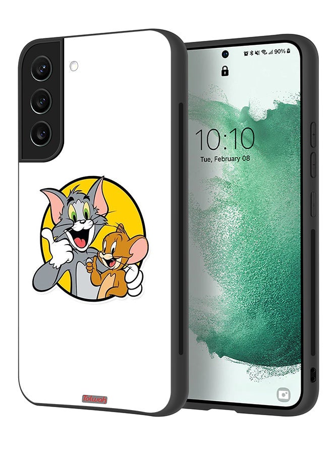 Tolwak Samsung Galaxy S21 Plus 5G Protective Case Cover Tom And Jerry - Image 1