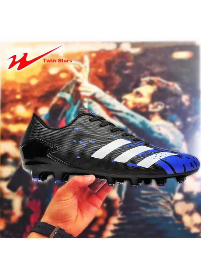 Double Star Eight Shuangxing Bate Soccer Shoes For Men And Women, Adult Long Studs, Ag Youth Sports Student Leather Lawn Compeion Training Shoes - Image 3