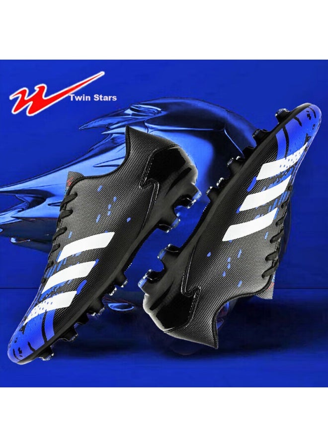Double Star Eight Shuangxing Bate Soccer Shoes For Men And Women, Adult Long Studs, Ag Youth Sports Student Leather Lawn Compeion Training Shoes - Image 1