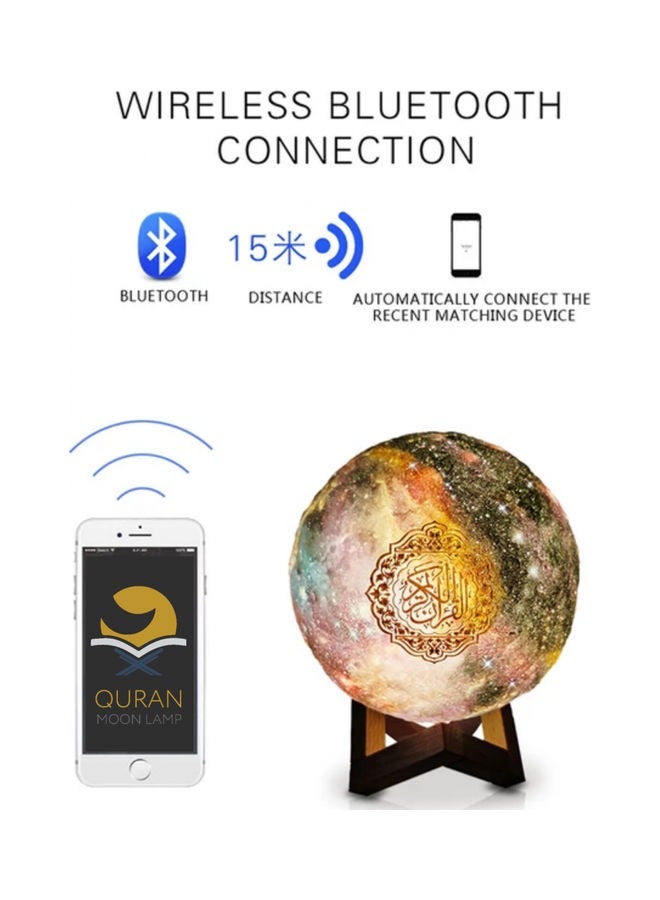 Speaker Quran , Moon Lamp Bluetooth With Remote Control Multicolour - Image 3