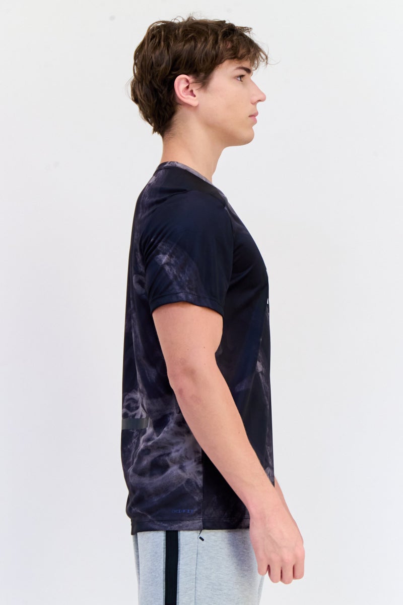 Nike Men Dri-Fit Short Sleeve Running T-Shirt, Multicolor - Image 4