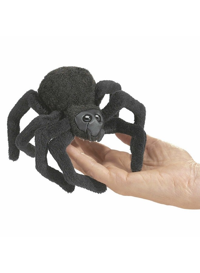 Folkmanis Mini Spider Finger Puppet, Black, 1 EA - Image 1