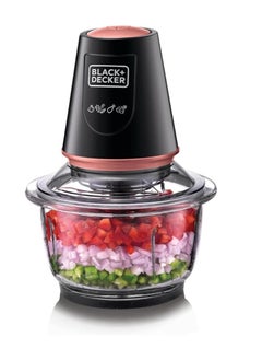 Black Black & Decker Vertical Chopper With Glass Bowl - 400 W  - Image 1