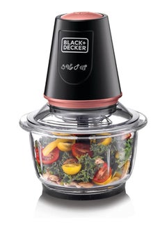 Black Black & Decker Vertical Chopper With Glass Bowl - 400 W  - Image 2