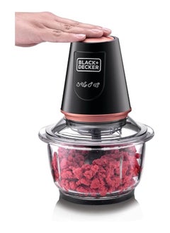Black Black & Decker Vertical Chopper With Glass Bowl - 400 W  - Image 3