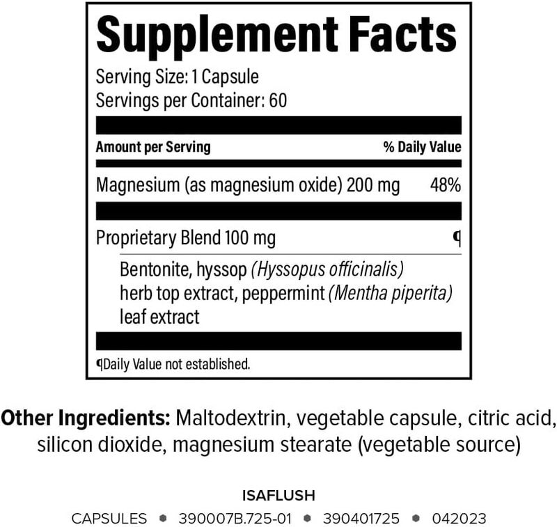 Isagenix إيزاجنيكس إيزا فلاش دعم هضمي لطيف مع معادن متوازنة تشجع على الانتظام 60 كبسولة - Image 2