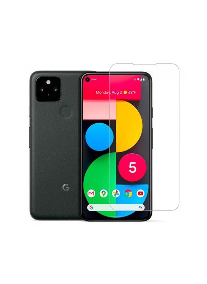 NIBEMINENT - 2-Pack Tempered Glass Screen Protector For Google Pixel 5 Clear - Image 1