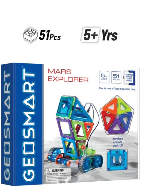 Mars Explorer By Remote Controlled Geomagnetic Vehicles With Stem Focused Magnetic Construction Set Multicolor