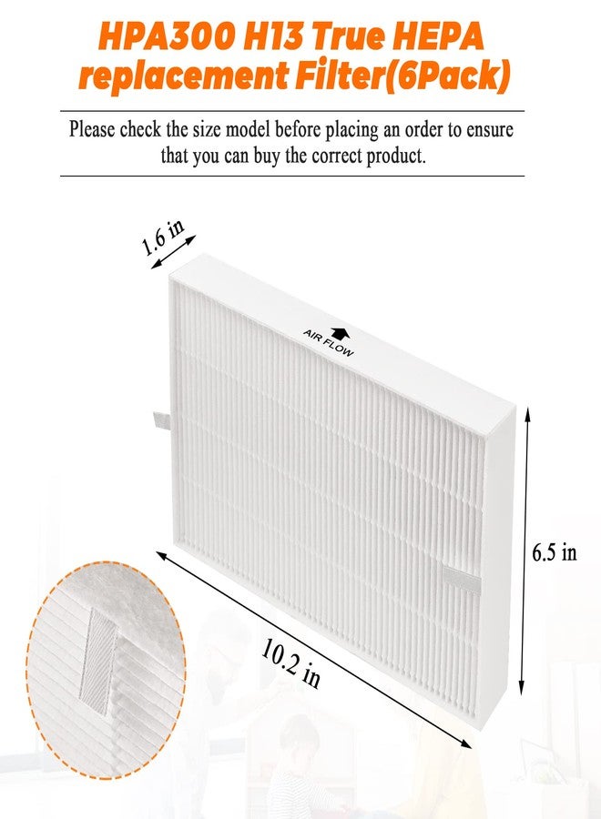Blutoget HPA 300 Filter Replacement-HPA300 Air Purifier Filter R Compatible For Honeywell Air Purifier HPA 300 HPA200 HPA090 Series- Replaces HRF-R3 HRF-R2 HRF-R1 6Pack by Blutoget - Image 5