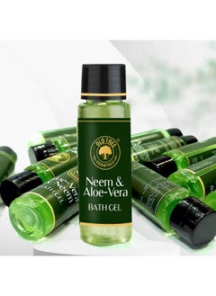 Old Tree Neem & Aloevera Bath Gel Toiletries Kit 30Ml - (Set Of 100 Pcs) | Travel Size Bath Gel For Body Wash, Hotel, Guest House | Hotel Amenities And Accessories  - Image 1