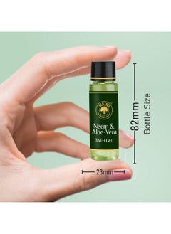 Old Tree Neem & Aloevera Bath Gel Toiletries Kit 30Ml - (Set Of 100 Pcs) | Travel Size Bath Gel For Body Wash, Hotel, Guest House | Hotel Amenities And Accessories  - Image 5