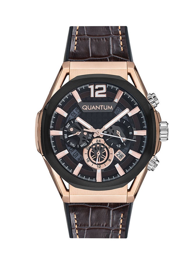Quantum - Men's Analog Brown Dial Watch - PWG970.852 - Image 1