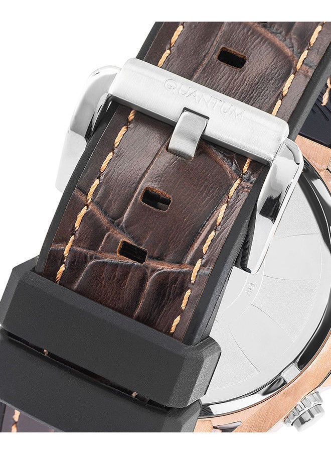 Quantum - Men's Analog Brown Dial Watch - PWG970.852 - Image 1