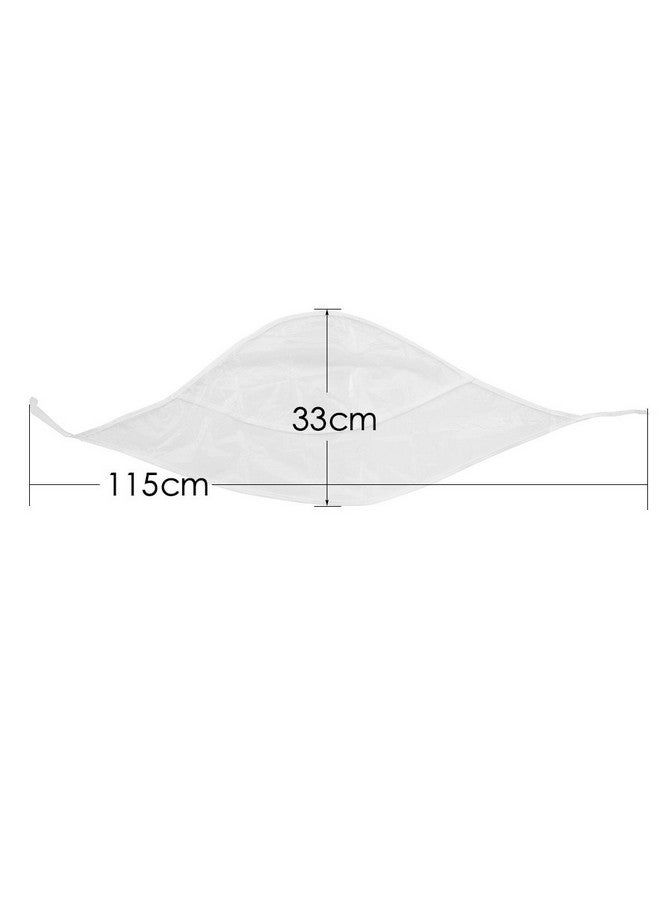 SelfTek Elftek 2 Pcs Rain Bonnet With Visor Clear Plastic Rain Hats Waterproof Rain Scarf Protect Hairstyle For Women Lady (White)  - Image 3