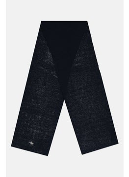 DOCKERS Men Textured Scarf 180 L x 26 W cm, Navy  - Image 1