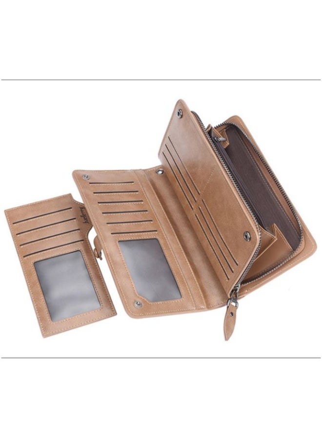 بايلليري محفظة طويلة من الجلد الصناعي المتين للنقود والكروت،هافان، للرجال - Image 2