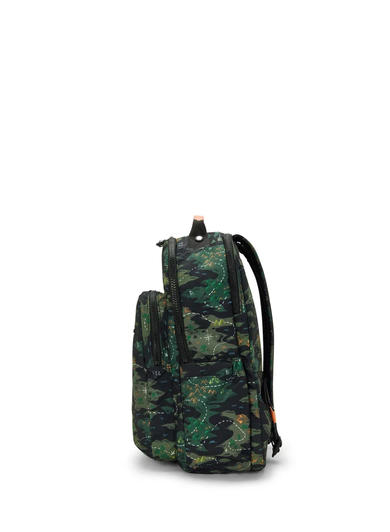 kipling Seoul Lap Camo Treasure Large Backpack (With Laptop Compartment)
