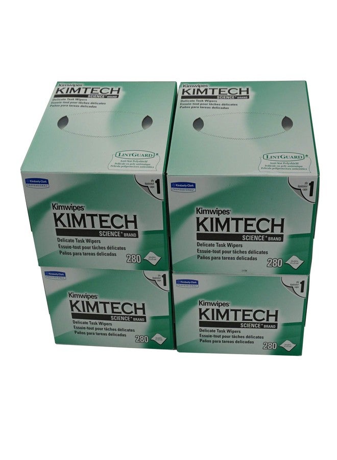 iSONIC Kimtech Kimwipes no-lint Tissue, Pack of 4, KW01x4 (C)