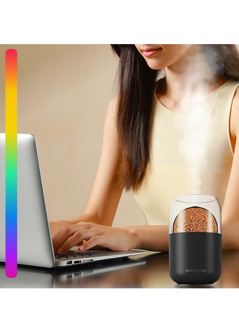 Zikra Quiet Cool Mist Humidifiers with LED Light Bedroom Aromatherapy Diffuser 300ml Multipurpose USB Desktop Night for Home Office Plants Car - Image 5