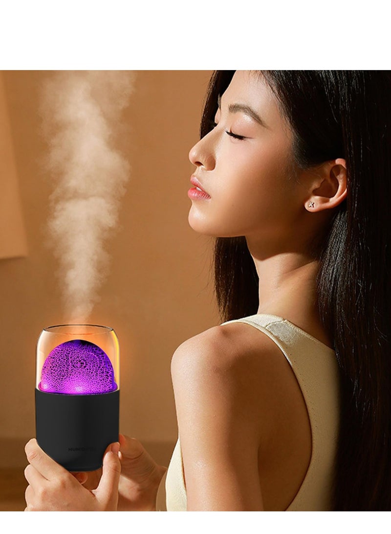 Zikra Quiet Cool Mist Humidifiers with LED Light Bedroom Aromatherapy Diffuser 300ml Multipurpose USB Desktop Night for Home Office Plants Car - Image 4