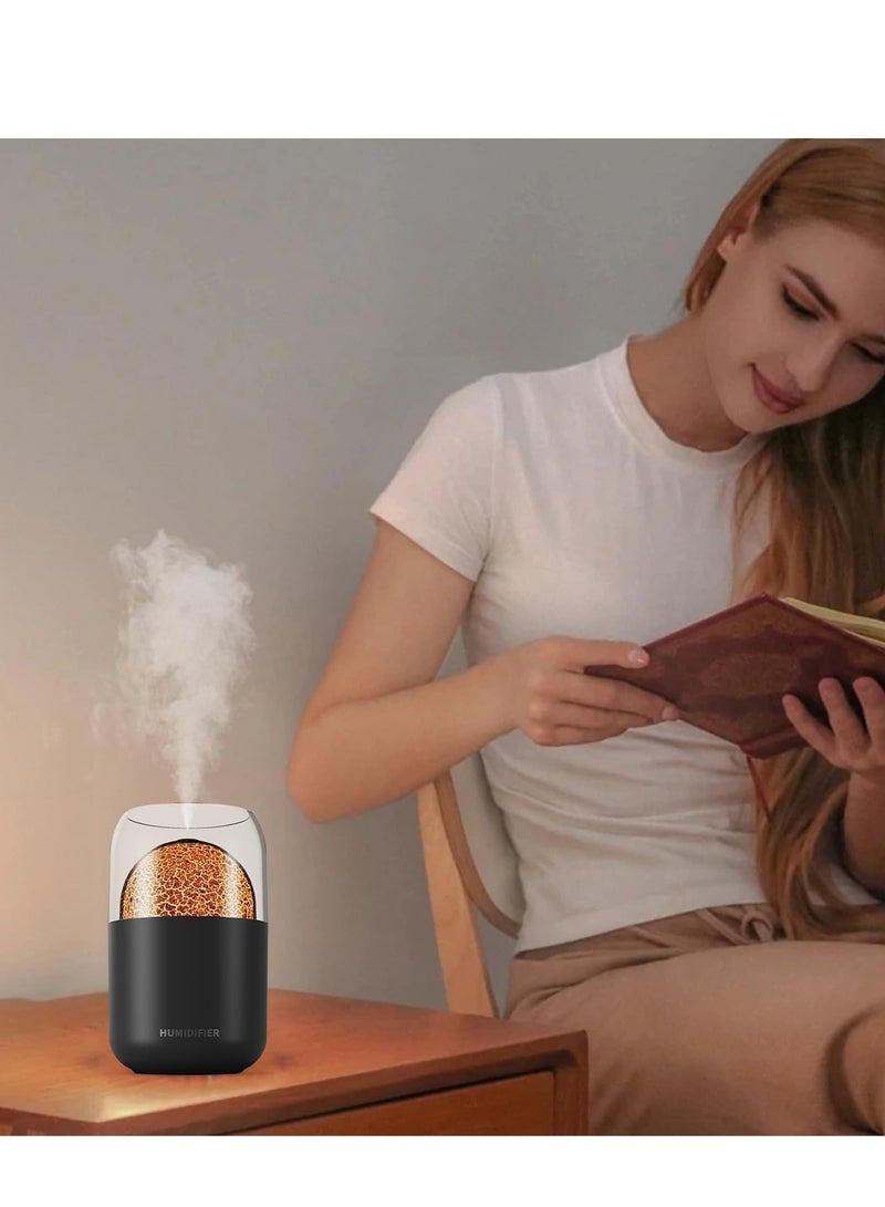 Zikra Quiet Cool Mist Humidifiers with LED Light Bedroom Aromatherapy Diffuser 300ml Multipurpose USB Desktop Night for Home Office Plants Car - Image 3