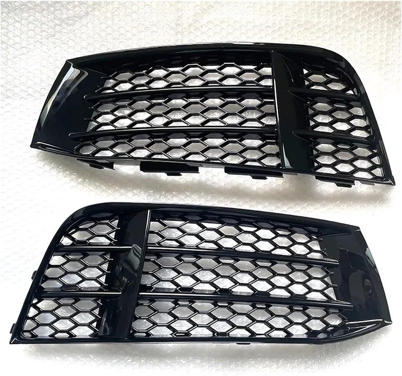 Compatible with Audi A5 S5 RS5 B8.5 2008-2016 fog light frame bumper fog light grille bright black frame 8T0807681(L Left) - Image 3
