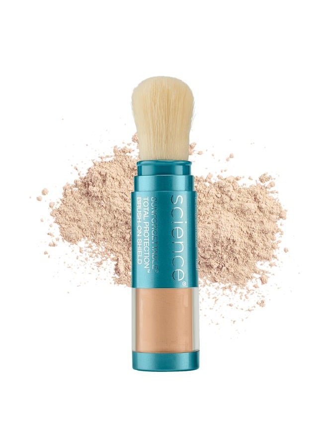 Colorescience بودرة معدنية واقية من الشمس براش أون للبشرة الحساسة، متوسطة، عبوة واحدة (عبوة من قطعة واحدة) - Image 1