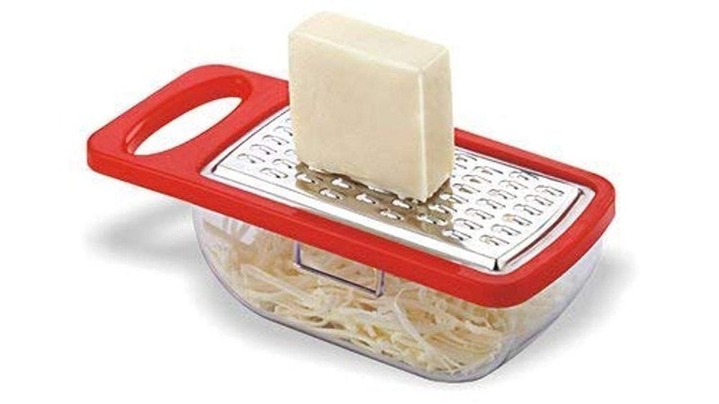 LUCC1N Stainless Steel Cheese Grater with Container Box Versatile Kitchen Grater for Vegetables Fruits and Ginger Multicolor - Image 4
