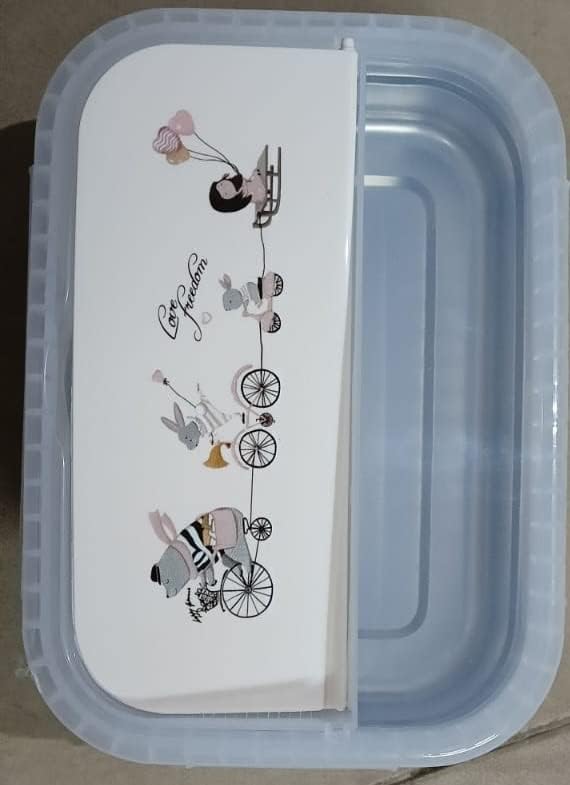 RIGJAK Insulated Stainless Steel Plastic Double Wall Lunch Box with Air Tight Spill Proof Lid Tiffin Boxes for Kids Men Women for School Office College - Image 4