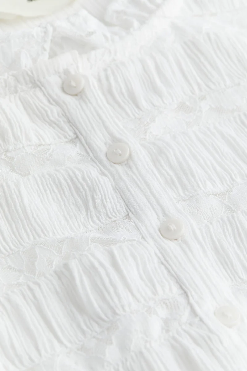 H&M Youth Lace Detail Top