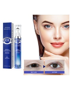 Jaysuing Eye Enhancing Roller with Hyaluronic Acid, Kojic Acid, Coffee Extract Eye Serum for Puffy Eyes and Dark Circles, Relieve Eye Fatigue, Lift Firm and Reduce Wrinkles and Fine Lines 15ML  - Image 1