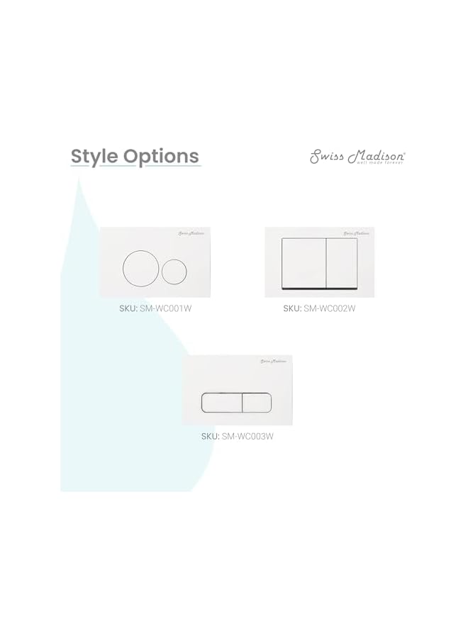 The Bros لوحة تصريف SM-WC001W، بيضاء - Image 2