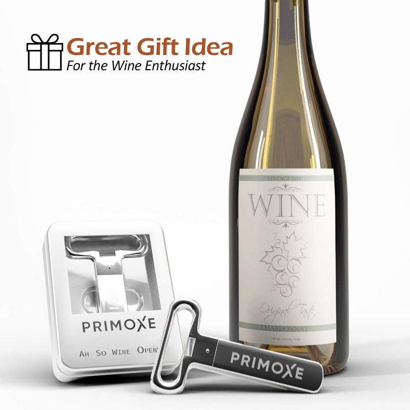 Primoxe Ah So Two Prong Wine Cork Remover with Bottle Opener - Professional Stainless Steel Puller - Extractor For Opening & Vintage Collecting - for Connoisseurs & Collectors to Uncork - Image 4